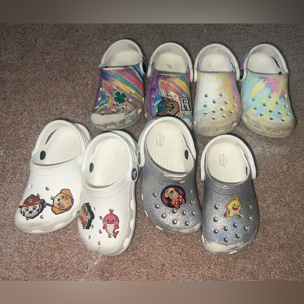 COPY - Kids crocs all white ones are left